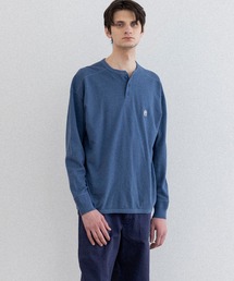 GAUZE FRENCH TERRY HENLEY NECK / ヘンリーネック
