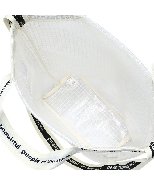 beautiful people(ビューティフルピープル)の「beautiful people plaid vinyl logo tape shoulder bag 1000611931(ショルダーバッグ・レディース・クリア/ブラック・FREE)」の8枚目の写真