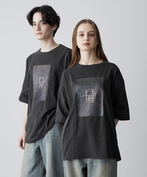 【CLEL】Vintage Design Short Sleeve Pigment Print T-Shirt/ヴィンテージデザイン 半袖ピグメントプリントTシャツ