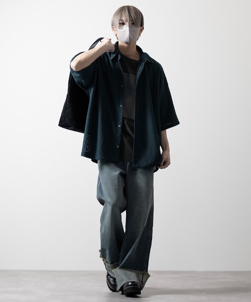 CLEL（クレイル）の「【CLEL】Vintage Design Short Sleeve Pigment Print T-Shirt/ヴィンテージデザイン 半袖ピグメントプリントTシャツ（Tシャツ/カットソー・メンズ・グレー系1/グレー系2/グレー系4/グレー系3/グレー系5・L/M/S/XS）」の19枚目の写真