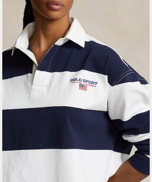 Polo Sport ストライプド クロップド ラグビー シャツ 【公式通販】
