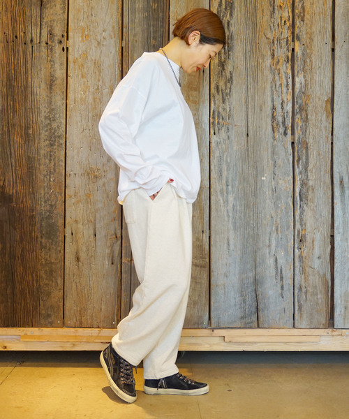 JOURNAL STANDARD LUXE(ジャーナルスタンダード ラックス)の「コンパクトジャージー クルーネック-Big-プルオーバー(Tシャツ/カットソー・レディース・チャコールグレー/ネイビー/ホワイト・FREE)」の6枚目の写真