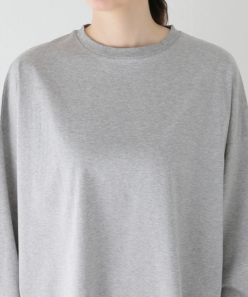 JOURNAL STANDARD LUXE(ジャーナルスタンダード ラックス)の「コンパクトジャージー クルーネック-Big-プルオーバー(Tシャツ/カットソー・レディース・チャコールグレー/ネイビー/ホワイト・FREE)」の16枚目の写真