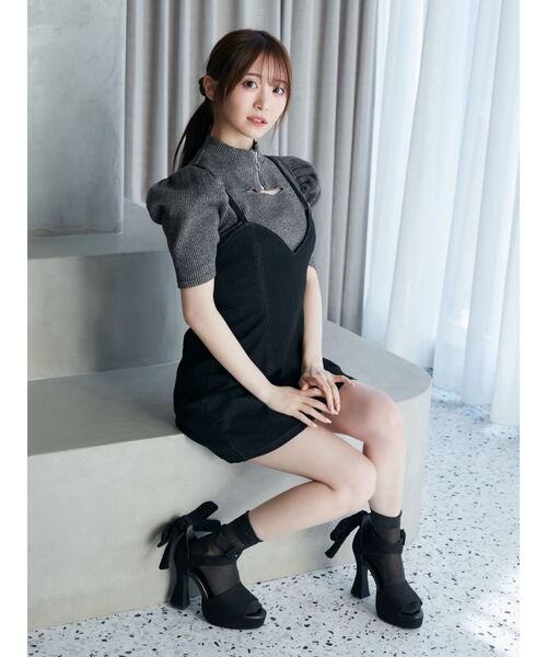 EATME デニムジャンスカ イートミー EATME デニムフレアジャンスカ （ブルー