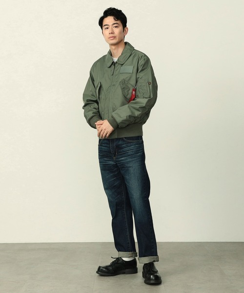 Alpha Industries（アルファインダストリーズ）の「【中田商店xALPHA】CWU-36/P（ミリタリージャケット・メンズ・ブルー/セージグリーン・X-LARGE/LARGE/MEDIUM/SMALL）」の3枚目の写真
