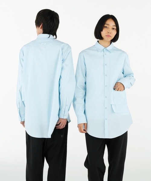 Y-3 ネイビー フレイムパターン シャツ 2Lサイズ