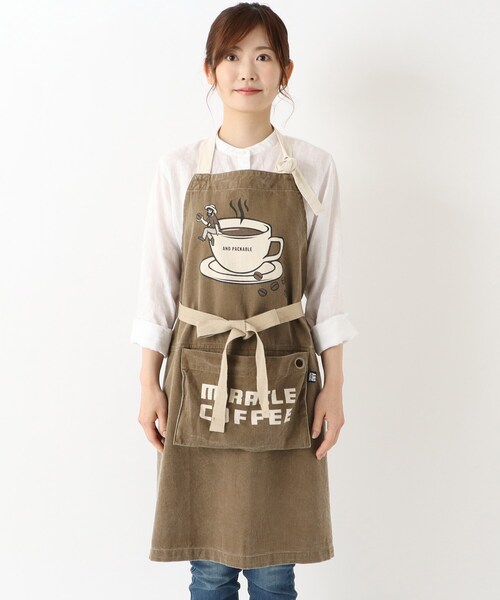 パッカブル エプロン コーヒーオジサン（エプロン）｜one'sterrace