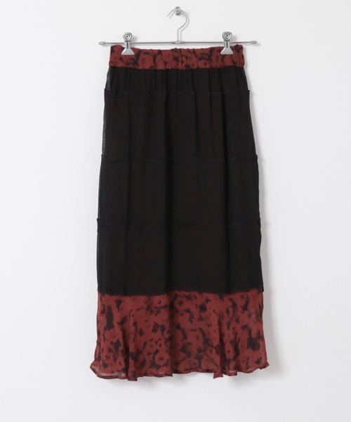 GANNI(ガニー)の「GANNI PrintedLightGeorgette Skirt(スカート・レディース・バーガンディー・34)」の7枚目の写真