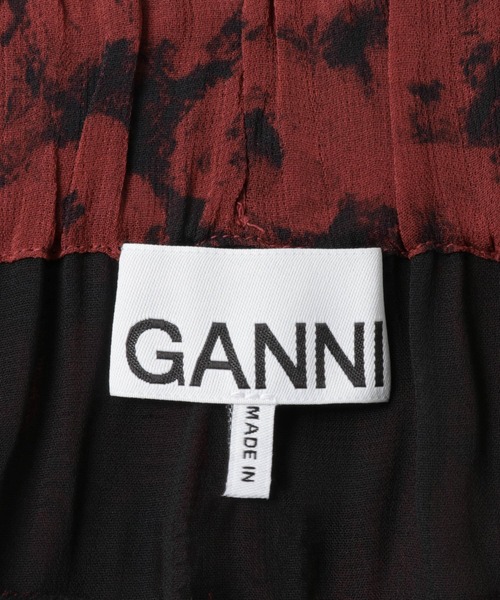 GANNI(ガニー)の「GANNI PrintedLightGeorgette Skirt(スカート・レディース・バーガンディー・34)」の2枚目の写真