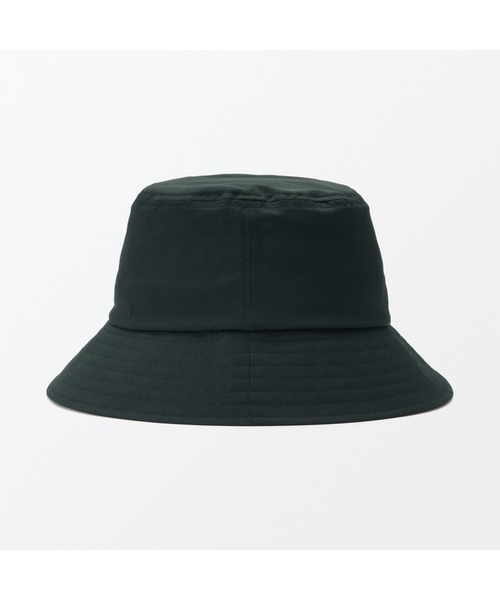無印良品2点／風を通す 通気性 バケットハット 黒 56.5〜59cm 無印良品 帽子 ハット 風を通す ちいさくまとまる バケット