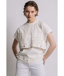 デニムコンビネーションTシャツ