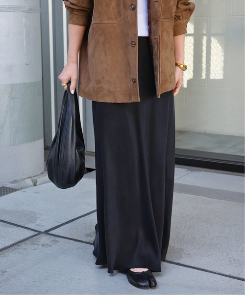 Deuxieme Classe *Cu/R マキシスカート ブラウン Cu/R Maxi スカート(スカート)|Deuxieme Classe