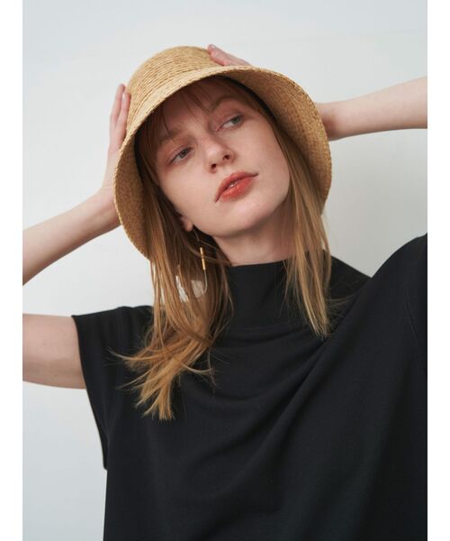 ELENDEEK（エレンディーク）の「ラフィアバケットハット（ハット・レディース・ブラック/ベージュ・FREE）」の5枚目の写真