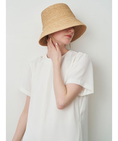 ELENDEEK（エレンディーク）の「ラフィアバケットハット（ハット・レディース・ブラック/ベージュ・FREE）」の9枚目の写真