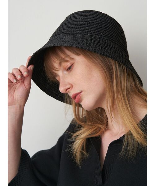 ELENDEEK（エレンディーク）の「ラフィアバケットハット（ハット・レディース・ブラック/ベージュ・FREE）」の14枚目の写真