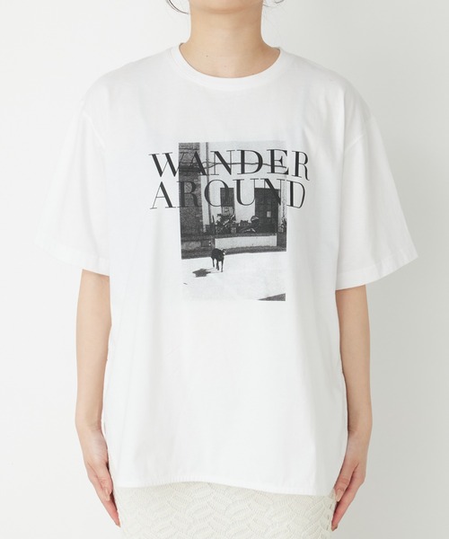 un dix cors（アンディコール）の「WANDERフォトプリントTee（Tシャツ/カットソー・レディース・イエロー/オフホワイト/ブラック・FREE）」の13枚目の写真