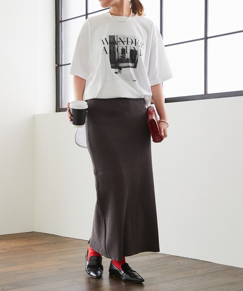 un dix cors（アンディコール）の「WANDERフォトプリントTee（Tシャツ/カットソー・レディース・イエロー/オフホワイト/ブラック・FREE）」の7枚目の写真