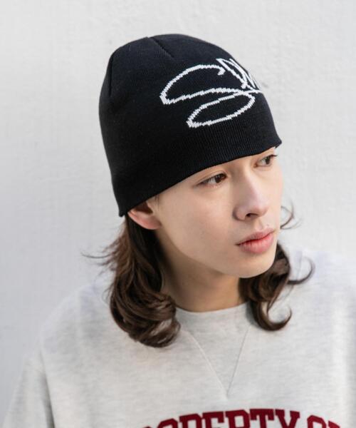 WEGO（ウィゴー）の「WEGO/ジャガードシングルニットワッチ（ニットキャップ/ビーニー・レディース・ブラック/グレー・FREE）」の2枚目の写真