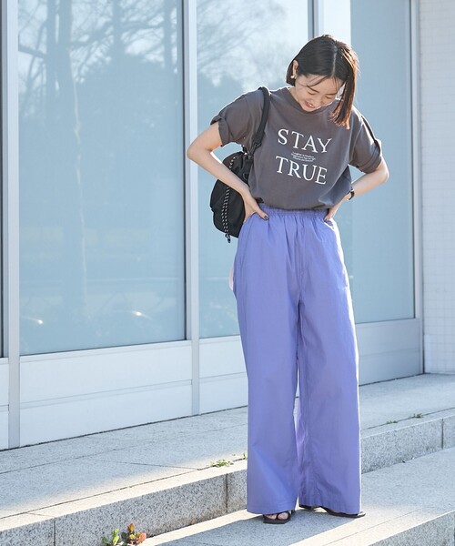 coen（コーエン）の「USAコットンロゴTシャツ（Tシャツ/カットソー・レディース・オフホワイト/ダークグレー/ベージュ・M/L）」の20枚目の写真