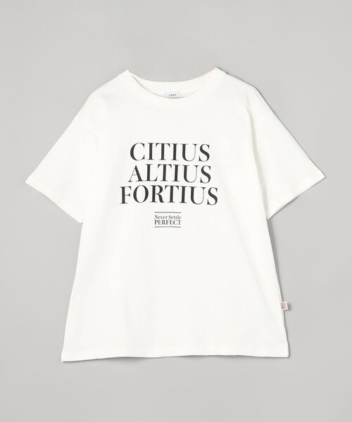 coen（コーエン）の「USAコットンロゴTシャツ（Tシャツ/カットソー・レディース・オフホワイト/ダークグレー/ベージュ・M/L）」の14枚目の写真