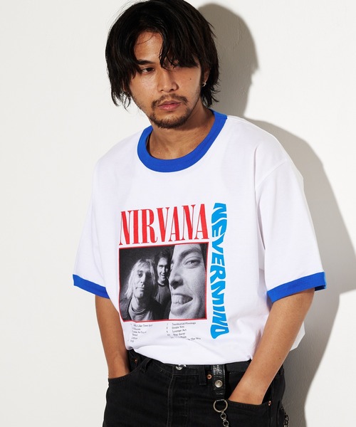 GOOD ROCK SPEED（グッドロックスピード）の「【別注】NIRVANA NEVERMIND フォトリンガーT/ニルヴァーナ/Tシャツ（Tシャツ/カットソー・メンズ・ブルー系1/ブルー系2・LARGE/MEDIUM/X-LARGE）」の16枚目の写真