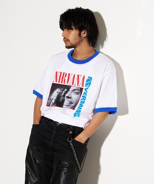 GOOD ROCK SPEED（グッドロックスピード）の「【別注】NIRVANA NEVERMIND フォトリンガーT/ニルヴァーナ/Tシャツ（Tシャツ/カットソー・メンズ・ブルー系1/ブルー系2・LARGE/MEDIUM/X-LARGE）」の18枚目の写真