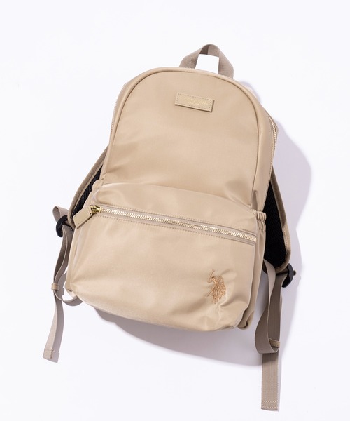 U.S. POLO ASSN.(ユーエスポロアッスン)の「【U.S. POLO ASSN.】リュック メタルファスナー USPA-2616(バックパック/リュック・レディース・ベージュ/ブラック/カーキ/ライトグレー・FREE)」の4枚目の写真