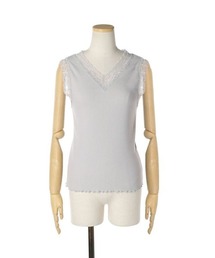 F i.n.t | レース使いテレコタンクトップ/F&A/fint　フィント(タンクトップ)