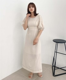 archives | バックリボン配色ステッチワンピース(ワンピース)