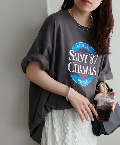 DISCOAT(ディスコート)の「【WEB限定】アソートスーベニアTシャツ《ユニセックス》(Tシャツ/カットソー・レディース・オフホワイト/チャコールグレー/ライトグレー・FREE)」の2枚目の写真