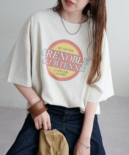 DISCOAT(ディスコート)の「【WEB限定】アソートスーベニアTシャツ《ユニセックス》(Tシャツ/カットソー・レディース・オフホワイト/チャコールグレー/ライトグレー・FREE)」の3枚目の写真