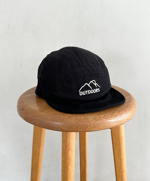 CLEA（クレア）の「フロント刺繍ジェットキャップ（キャップ・レディース・ブラック/アイボリー/カーキ・FREE）」の6枚目の写真