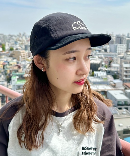 CLEA（クレア）の「フロント刺繍ジェットキャップ（キャップ・レディース・ブラック/アイボリー/カーキ・FREE）」の11枚目の写真