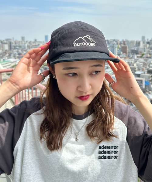 CLEA（クレア）の「フロント刺繍ジェットキャップ（キャップ・レディース・ブラック/アイボリー/カーキ・FREE）」の10枚目の写真