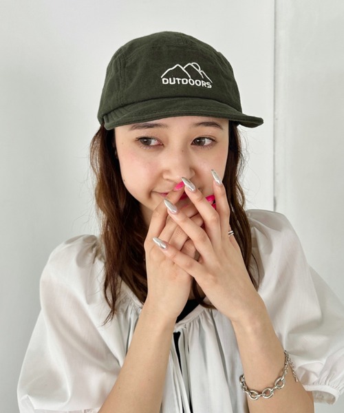 CLEA（クレア）の「フロント刺繍ジェットキャップ（キャップ・レディース・ブラック/アイボリー/カーキ・FREE）」の19枚目の写真