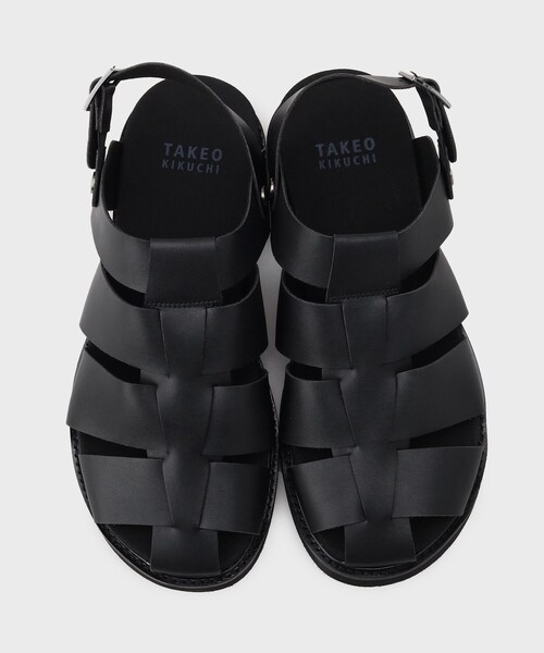 TAKEO KIKUCHI(タケオキクチ)の「◆【2WAYストラップ】グルカサンダル(サンダル・メンズ・ブラック/ダークブラウン・50/60/70)」の6枚目の写真