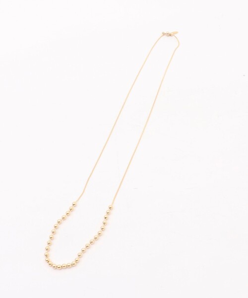 NOLLEY’S Sophi（ノーリーズソフィ）の「ボールビーズスライドネックレス（ネックレス・レディース・ゴールド/シルバー・FREE）」の6枚目の写真