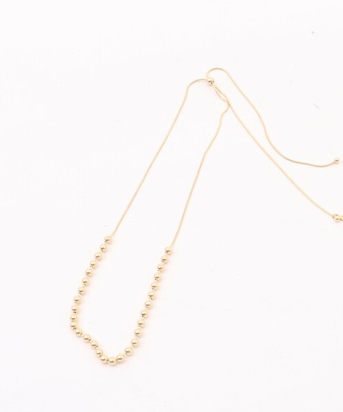 NOLLEY’S Sophi（ノーリーズソフィ）の「ボールビーズスライドネックレス（ネックレス・レディース・ゴールド/シルバー・FREE）」の7枚目の写真