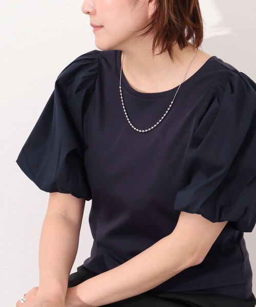 NOLLEY’S Sophi（ノーリーズソフィ）の「ボールビーズスライドネックレス（ネックレス・レディース・ゴールド/シルバー・FREE）」の9枚目の写真