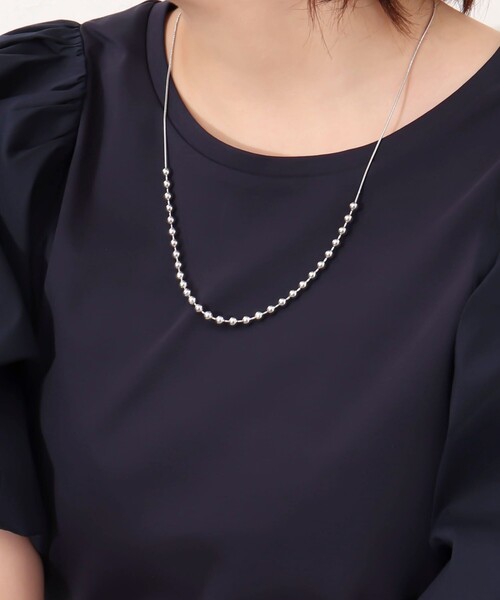 NOLLEY’S Sophi（ノーリーズソフィ）の「ボールビーズスライドネックレス（ネックレス・レディース・ゴールド/シルバー・FREE）」の10枚目の写真