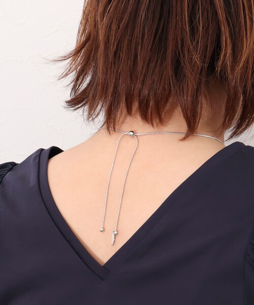 NOLLEY’S Sophi（ノーリーズソフィ）の「ボールビーズスライドネックレス（ネックレス・レディース・ゴールド/シルバー・FREE）」の11枚目の写真