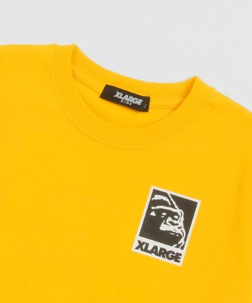 XLARGE KIDS（エクストララージキッズ）の「スクウェアOGゴリラ半袖Tシャツ（Tシャツ/カットソー・キッズ・ブラック/イエロー/ホワイト・140cm/130cm/120cm/110cm/100cm/90cm/80ｃｍ）」の6枚目の写真