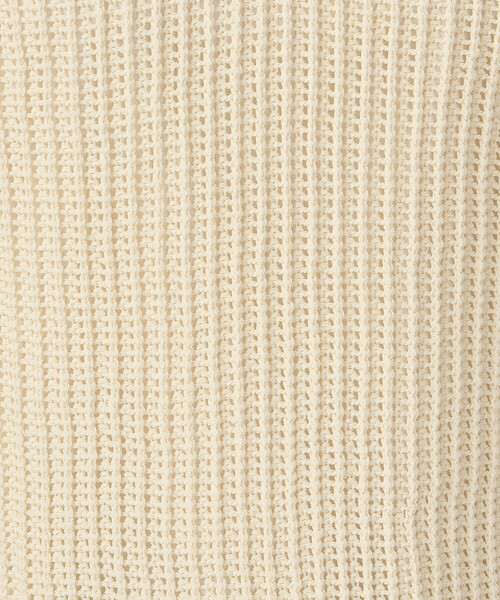 COMME CA ISM（コムサイズム）の「Ｖネック透かし編み　ニットベスト（ベスト・レディース・ブラック/アイボリー・FREE）」の15枚目の写真
