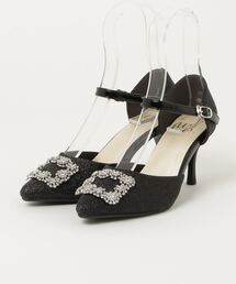 ビジューバックルセパレートパンプス