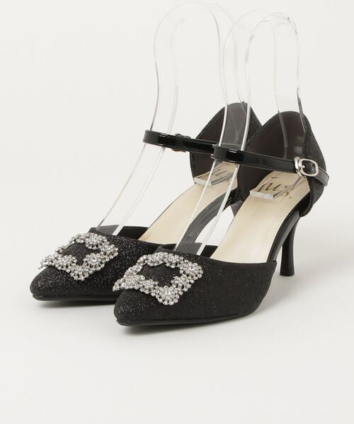 セール】ビジューバックルセパレートパンプス（パンプス）｜lus