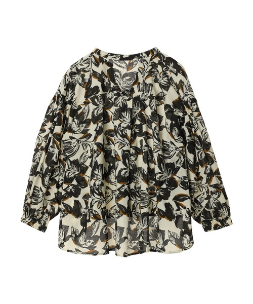 CRAFT STANDARD BOUTIQUE（クラフトスタンダードブティック）の「インド綿アソート柄シャツチュニック（チュニック・レディース・ブラック/アイボリー・FREE）」の13枚目の写真