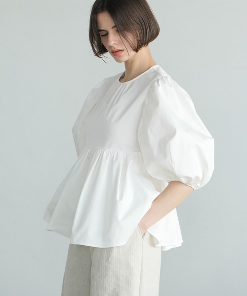 トップス CLANE VOLUME GATHER PUFF SLEEVE TOPS CLANE（クラネ）の「PUFF SLEEVE GATHER BLOUSE（シャツ