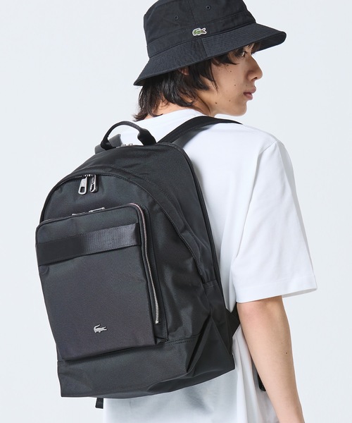 LACOSTE(ラコステ)の「コメ PCポケットナイロンバックパック(バックパック/リュック・メンズ・ブラック・FREE)」の17枚目の写真