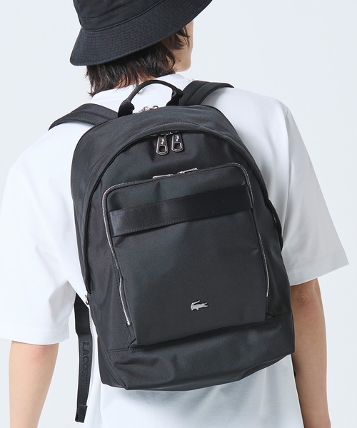 LACOSTE(ラコステ)の「コメ PCポケットナイロンバックパック(バックパック/リュック・メンズ・ブラック・FREE)」の18枚目の写真