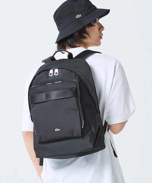LACOSTE(ラコステ)の「コメ PCポケットナイロンバックパック(バックパック/リュック・メンズ・ブラック・FREE)」の19枚目の写真